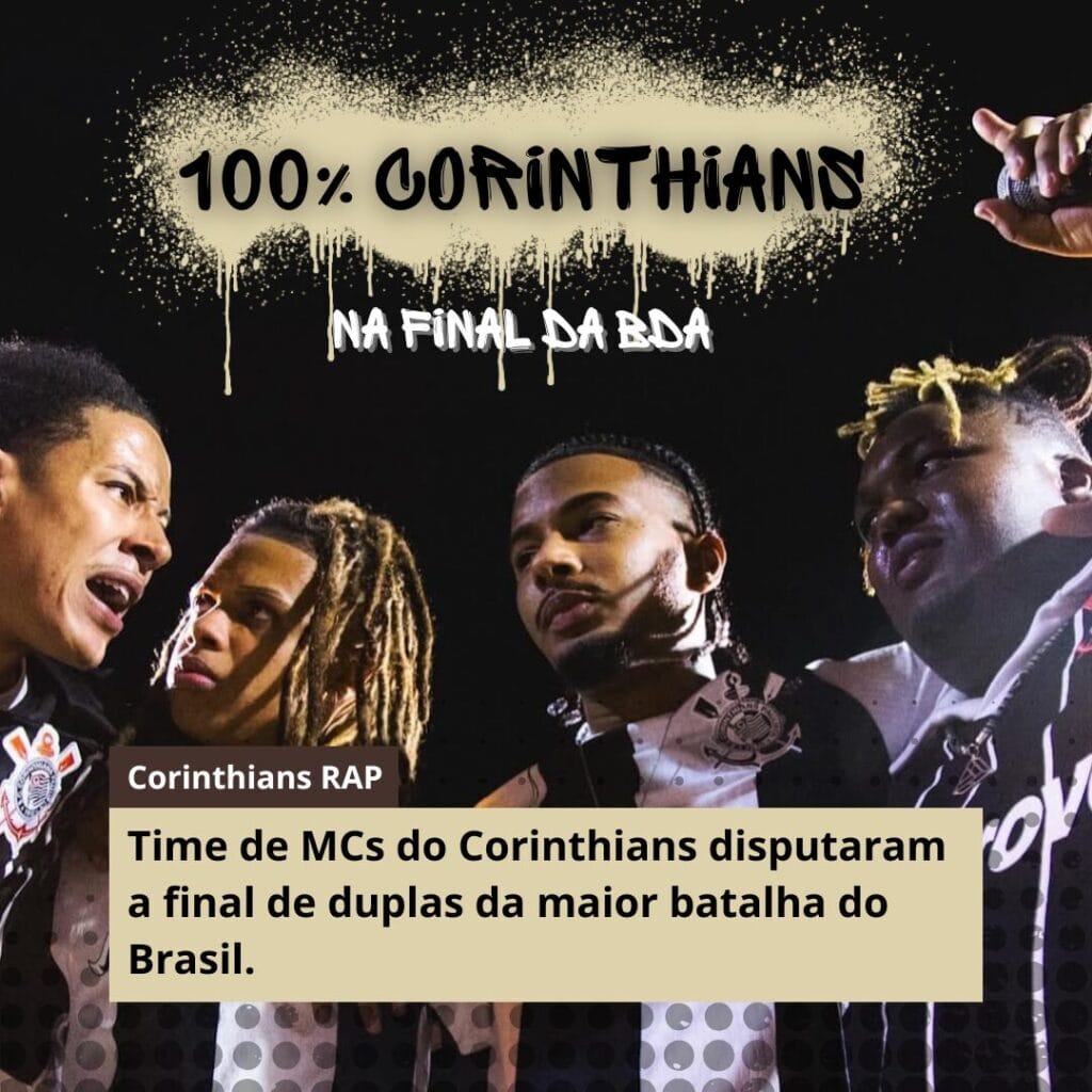 Time do Corinthians RAP se abraçando e se olhando